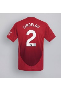 Fotbalové Dres Manchester United Victor Lindelof #2 Domácí Oblečení 2024-25 Krátký Rukáv